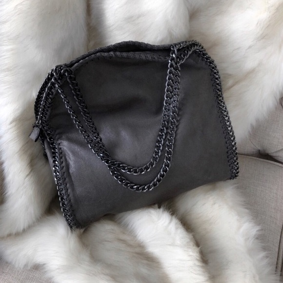 ekattire Handbags - NWT Stella Gunmetal Chain Bag